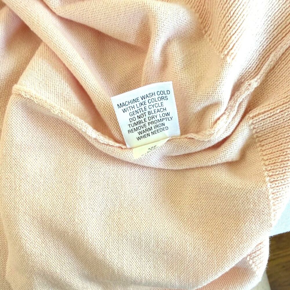 Blush Pink Knit Camisole Womens XL Coquette Balletcore Bow Detail - Picture 6 of 6